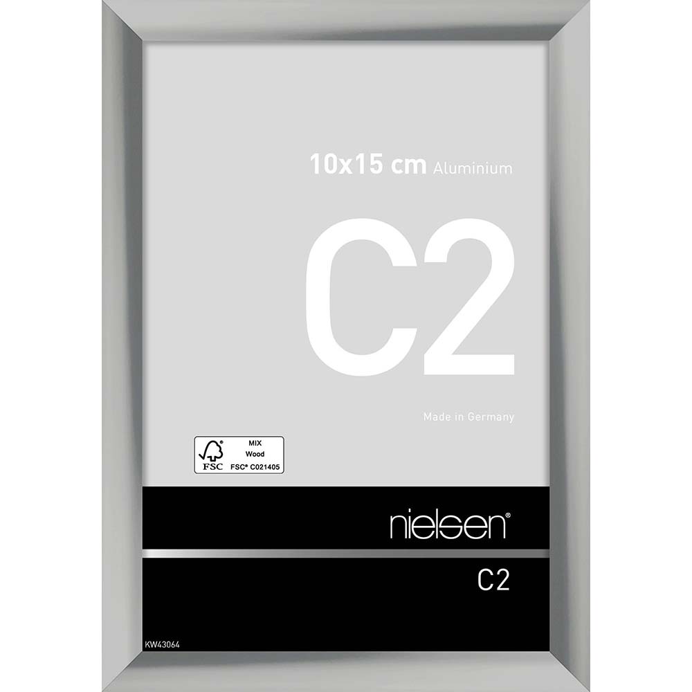 C2 Argent poli 10 x 15 cm