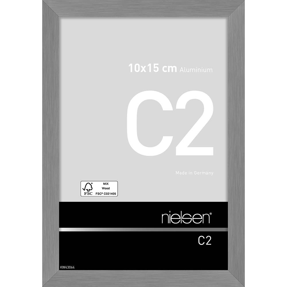 C2 Gris mat brossé 10 x 15 cm