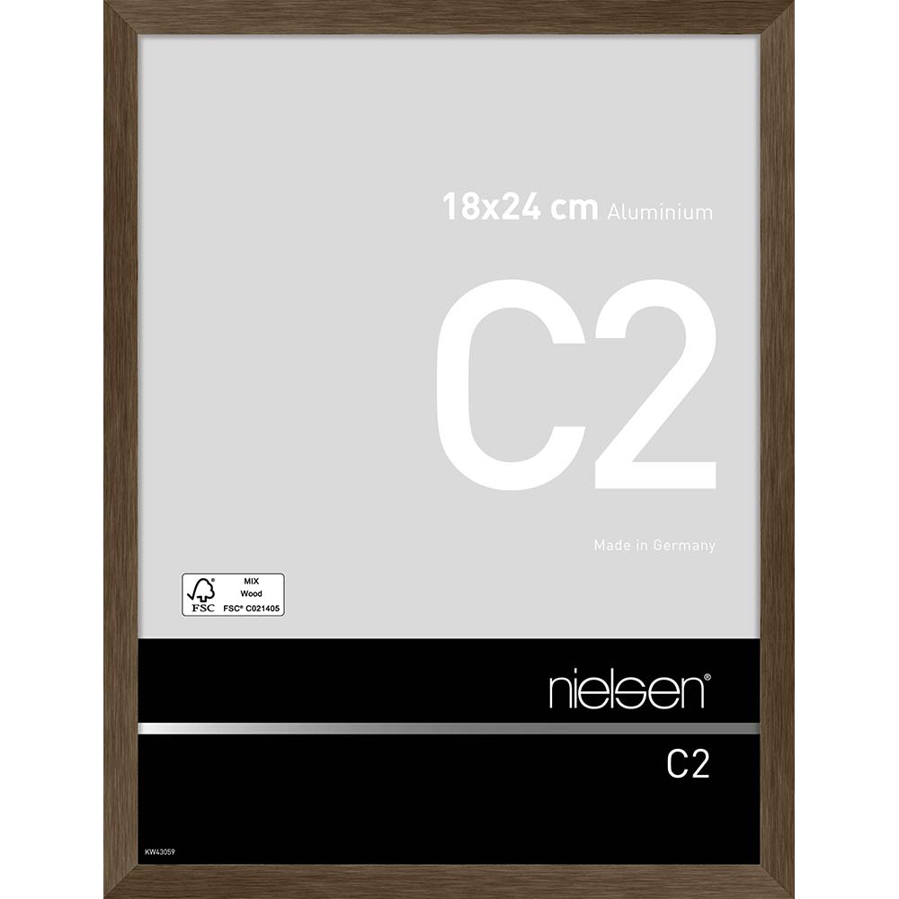 C2 Ambre mat brossé 18 x 24 cm