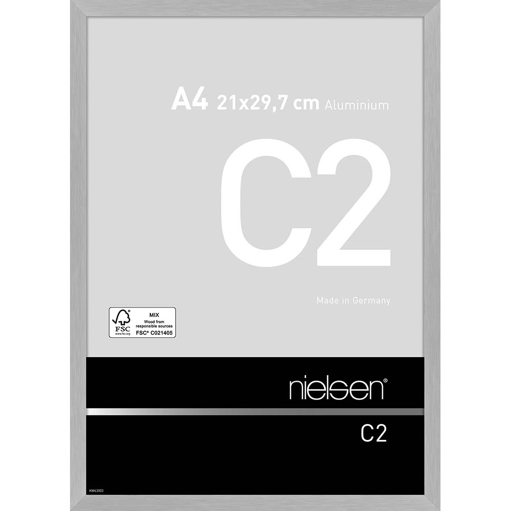 C2 Argent mat brossé 21 x 29,7 cm