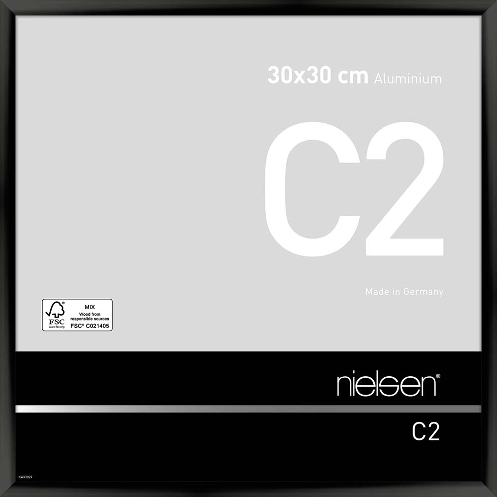 C2 Noir anodisé 30 x 30 cm