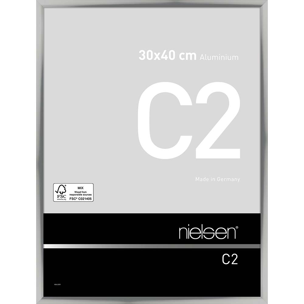 C2 Argent poli 30 x 40 cm