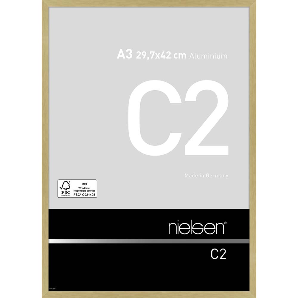 C2 Or mat brossé 29,7 x 42 cm