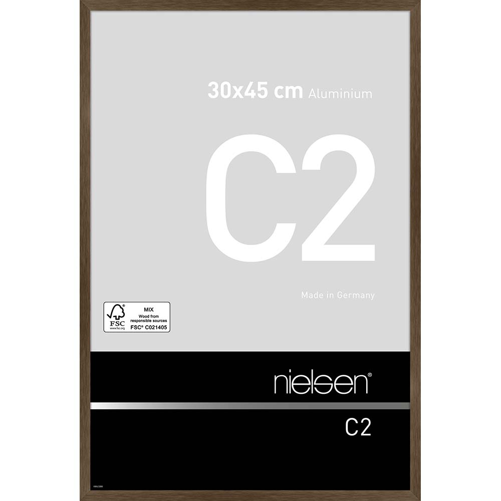 C2 Ambre mat brossé 30 x 45 cm