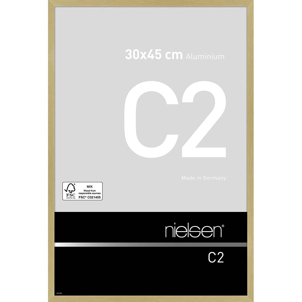 C2 Or mat brossé 30 x 45 cm