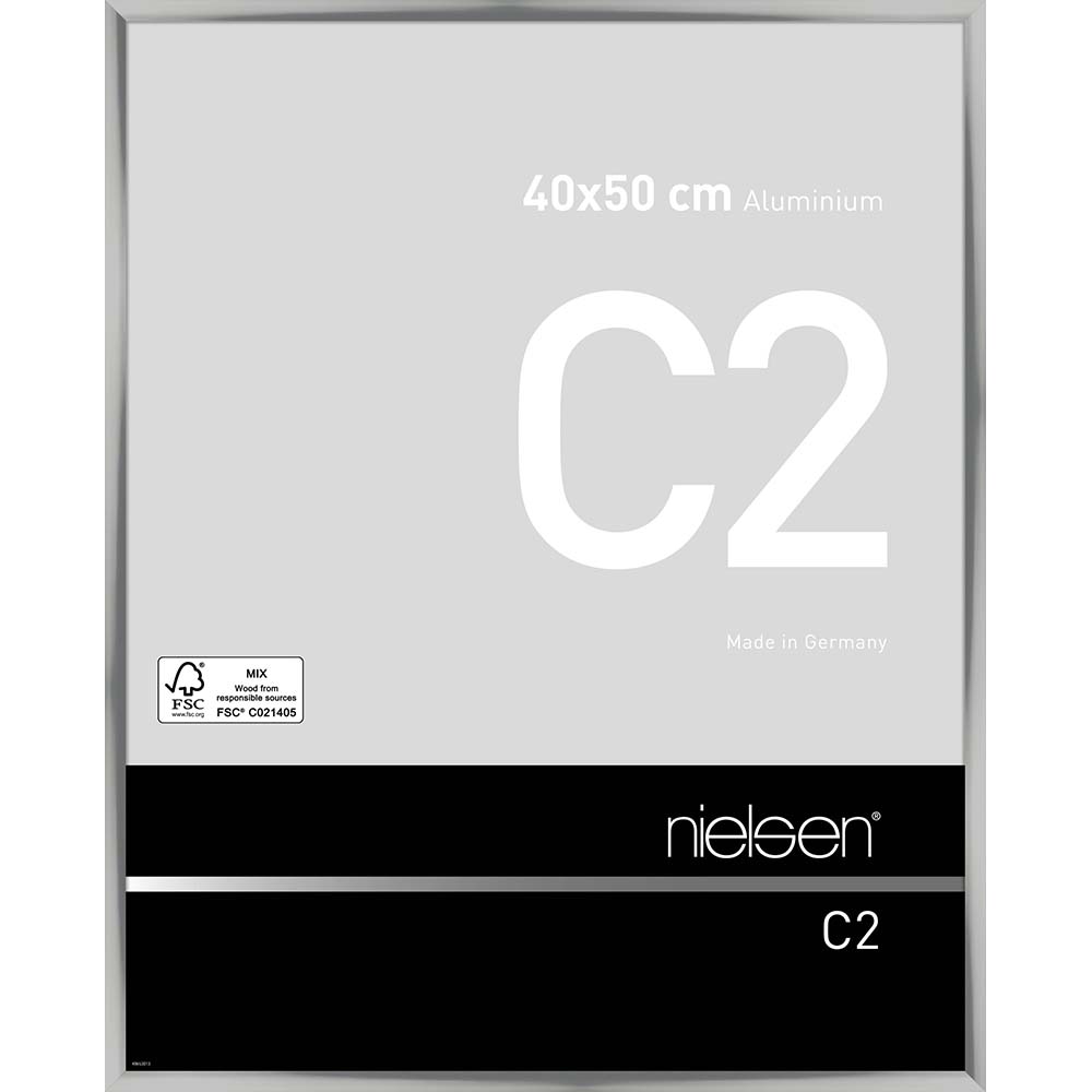 C2 Argent poli 40 x 50 cm
