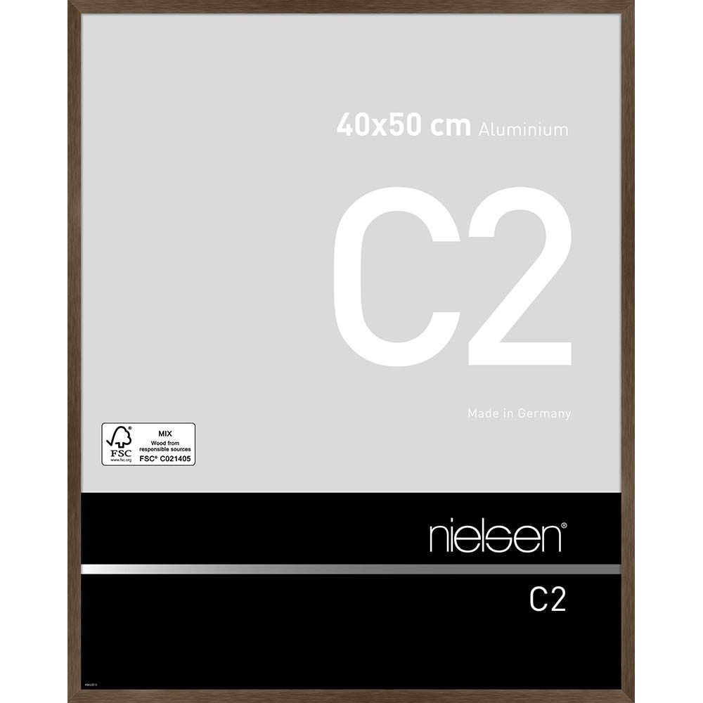 C2 Ambre mat brossé 40 x 50 cm