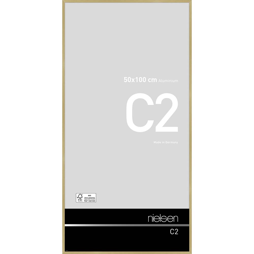 C2 Or mat brossé 50 x 100 cm