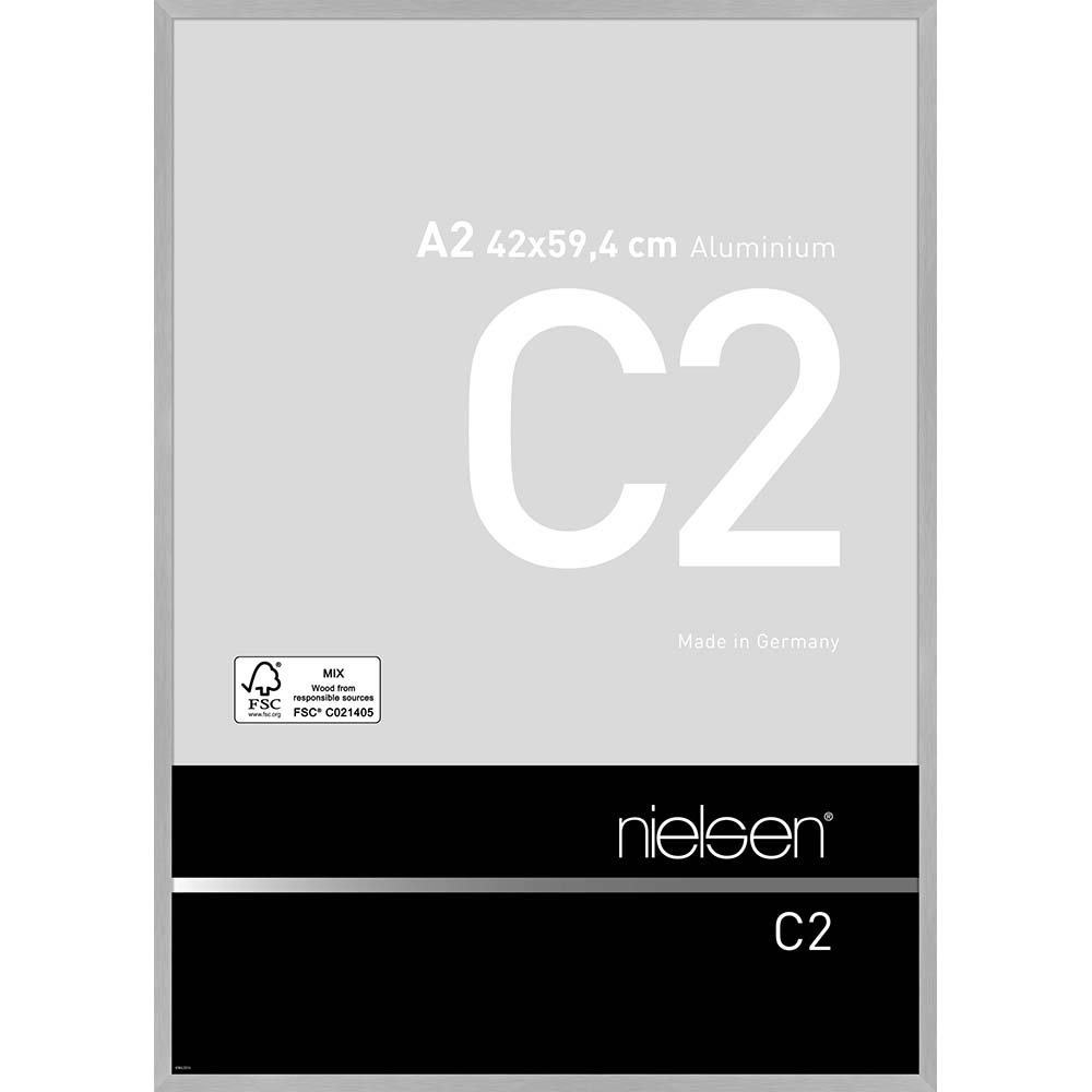 C2 Argent mat brossé 42 x 59,4 cm