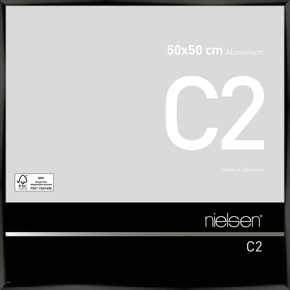 C2 Noir anodisé 50 x 50 cm