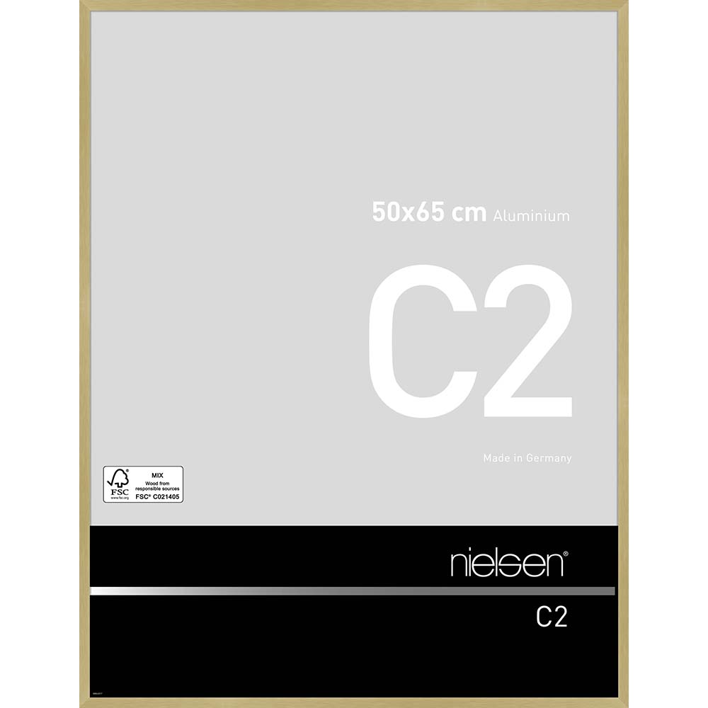 C2 Or mat brossé 50 x 65 cm