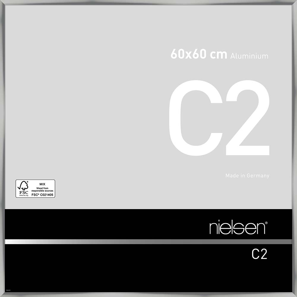 C2 Argent poli 60 x 60 cm