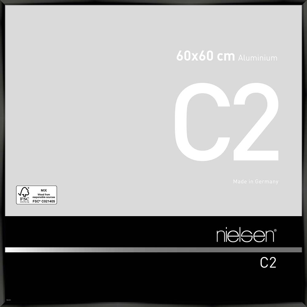 C2 Noir anodisé 60 x 60 cm