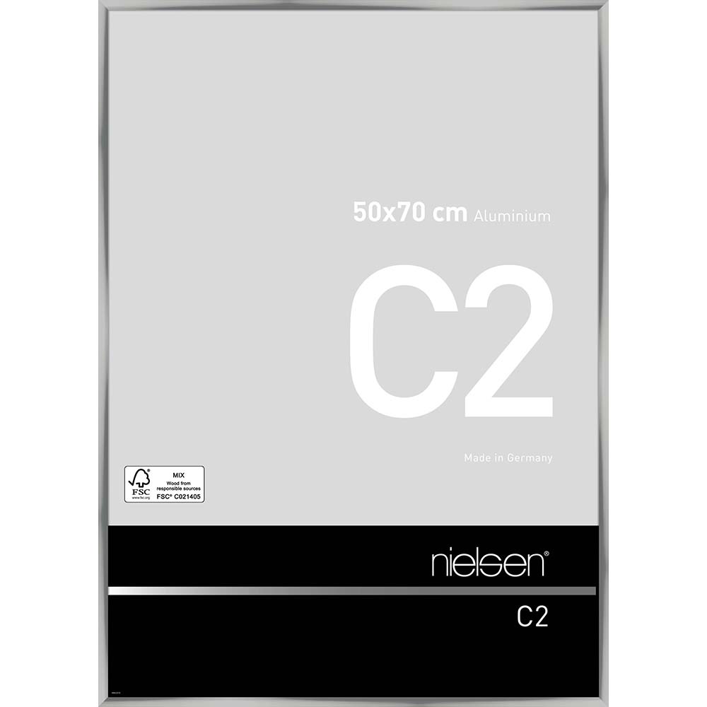 C2 Argent poli 50 x 70 cm