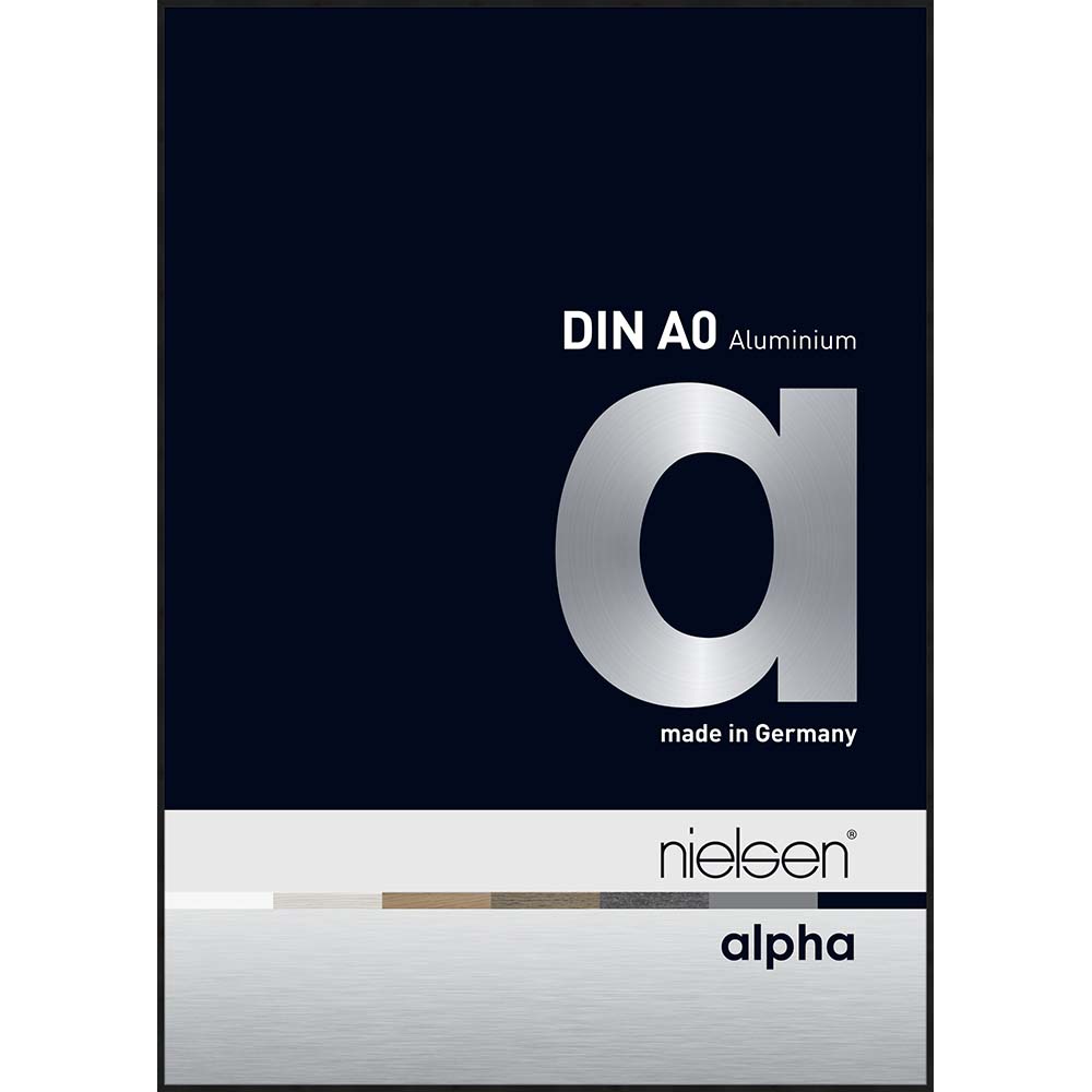 Alpha Noir anodisé mat 84,1 x 118,9 cm