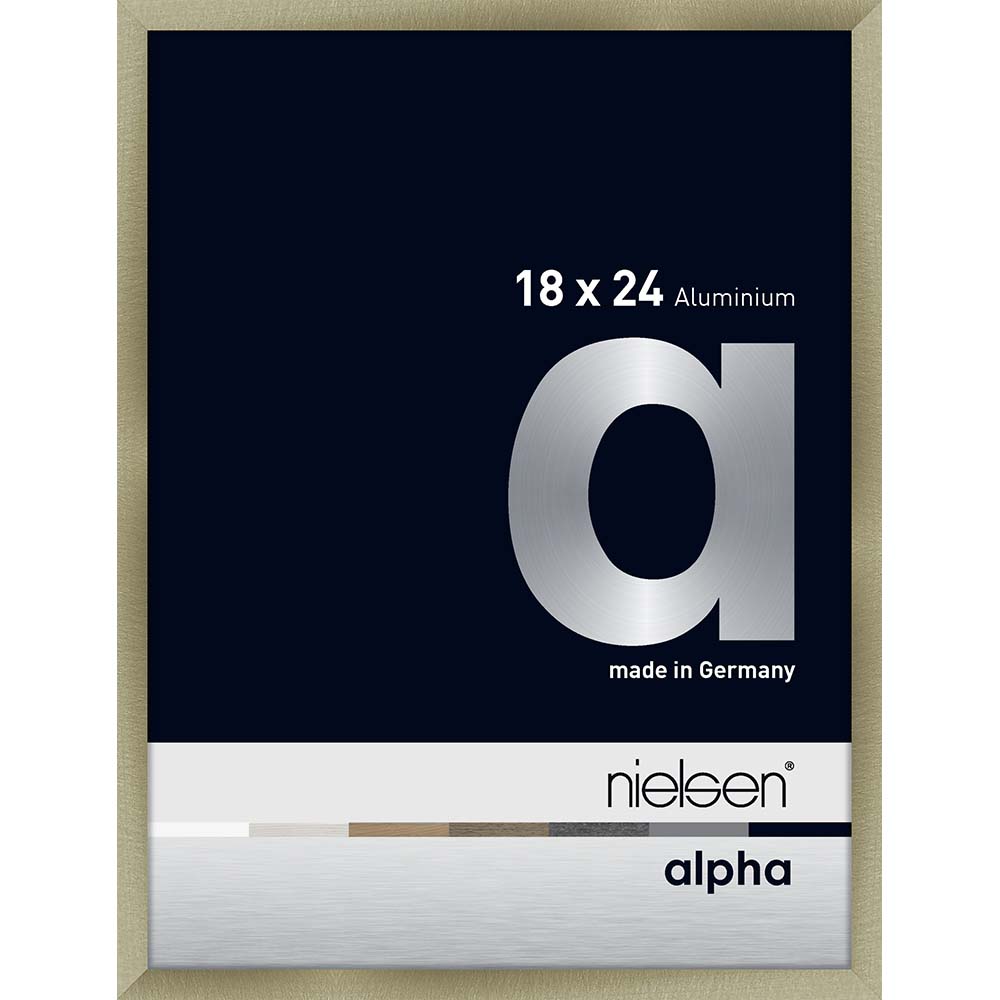 Alpha Acier brossé 18 x 24 cm