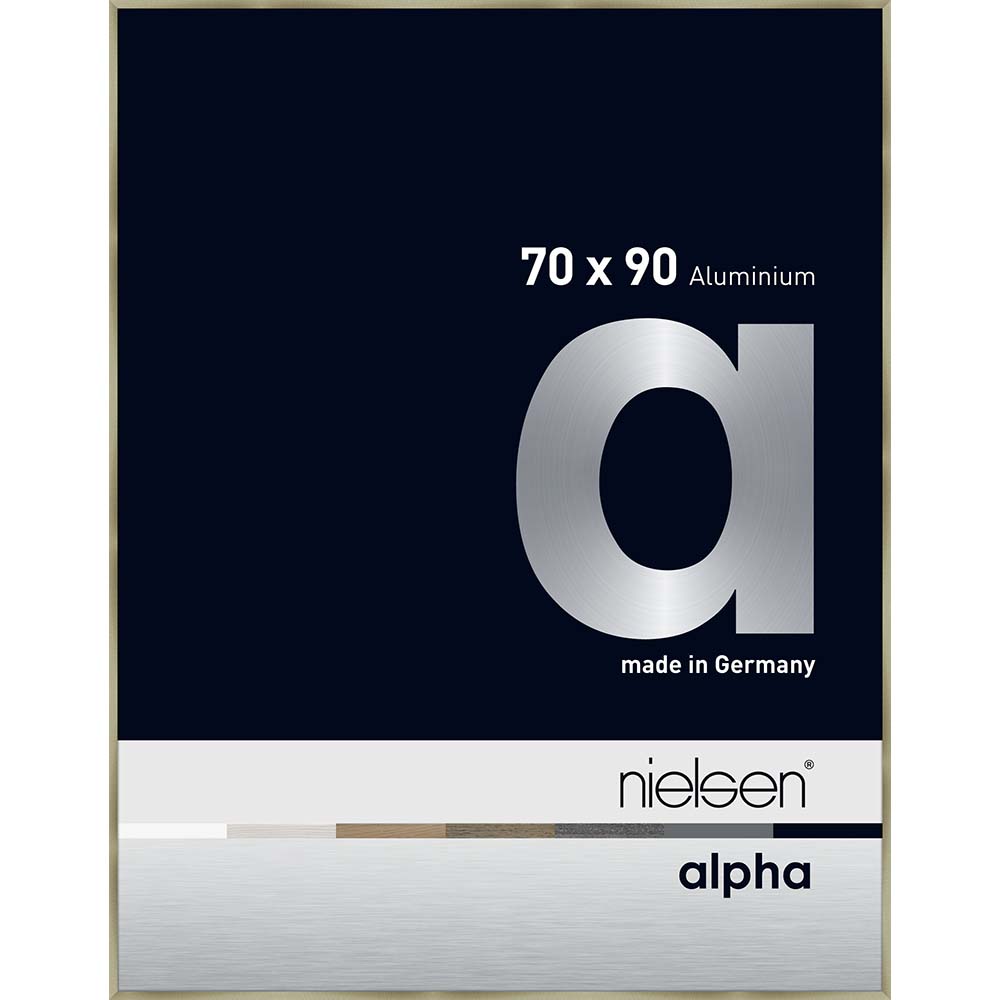 Alpha Acier brossé 70 x 90 cm