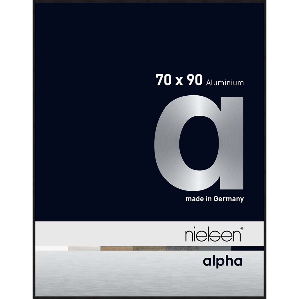 Alpha Noir anodisé mat 70 x 90 cm