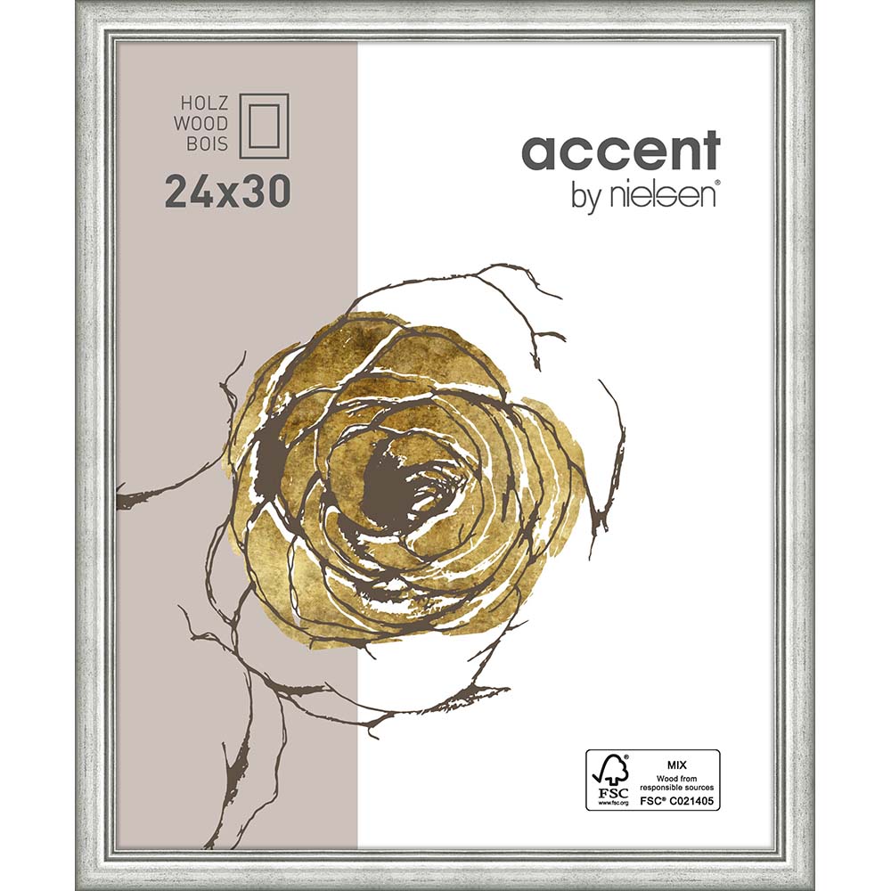 Ascott Argent 24 x 30 cm