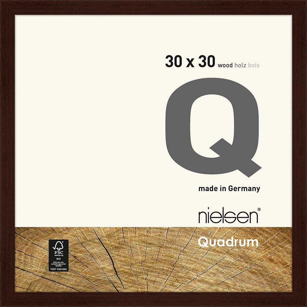 Quadrum Wengé 30 x 30 cm