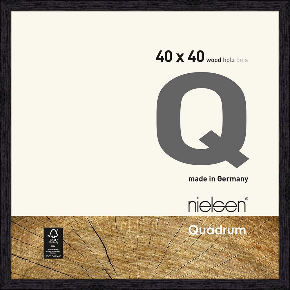 Quadrum Noir jais 40 x 40 cm