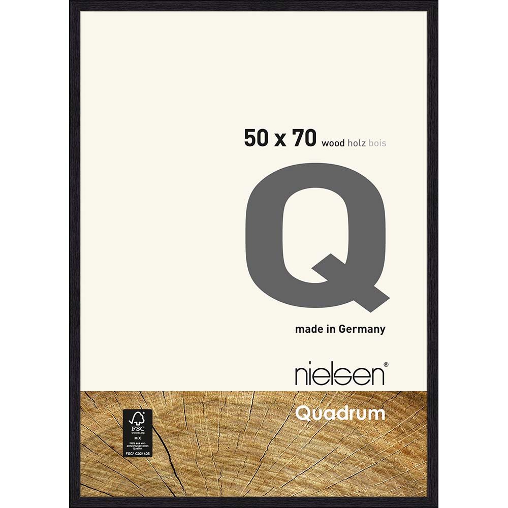 Quadrum Noir jais 50 x 70 cm