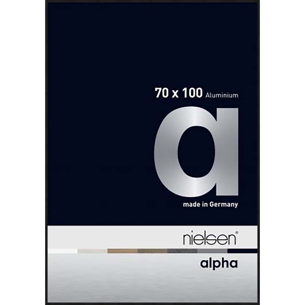Alpha Noir anodisé mat 70 x 100 cm