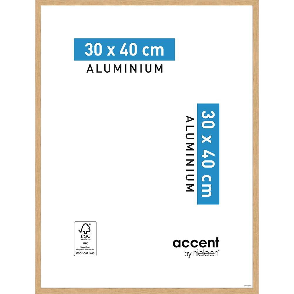 Accent Placage Chêne 30 x 40 cm