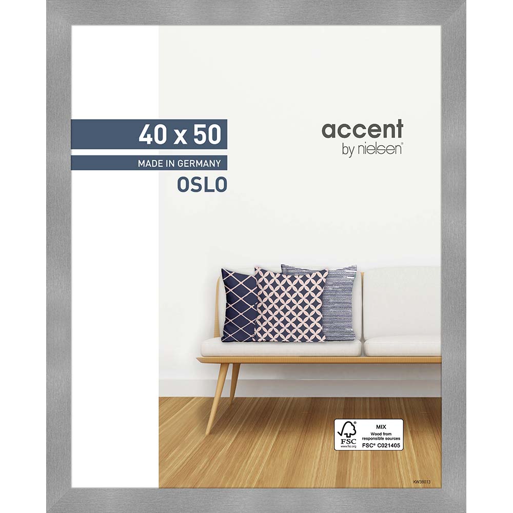 Oslo Argent 40 x 50 cm