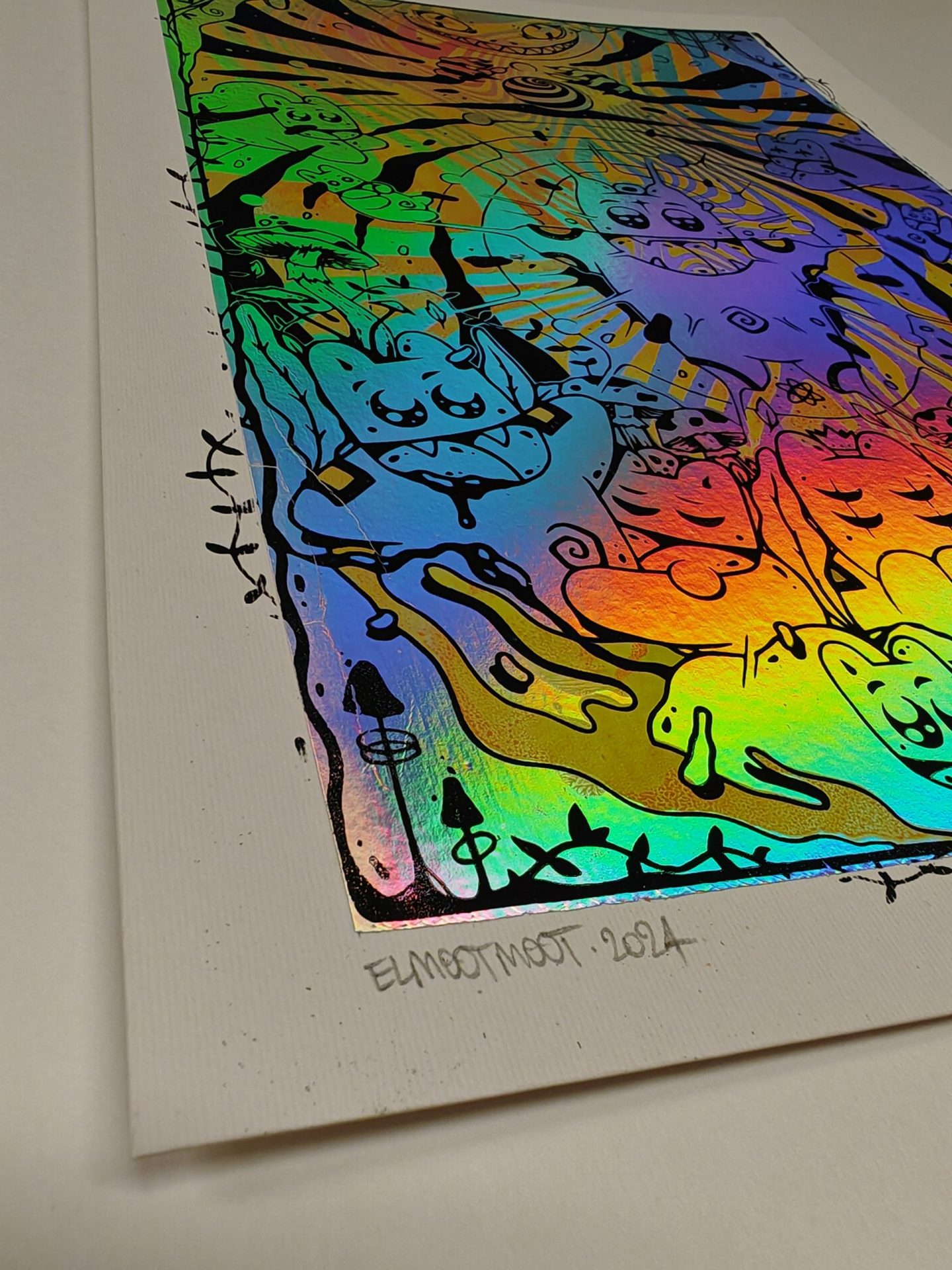 EL MOOT MOOT - Hypnose (holographique jaune, papier crème) – Image 3