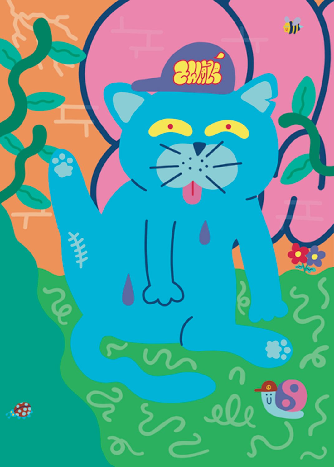 La toilette du chat vagabond – Zwalé